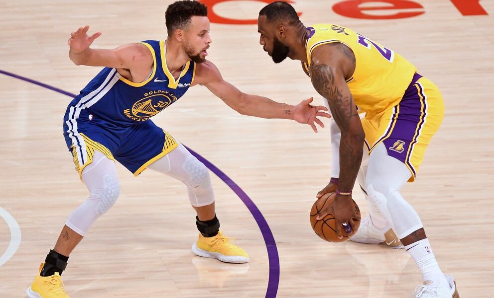 lebron y curry lakers