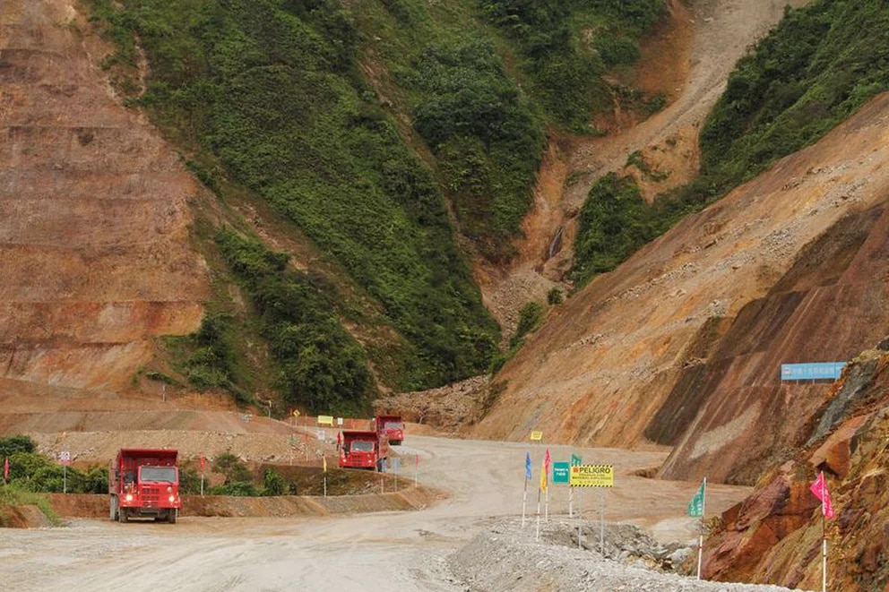 inundación mina china