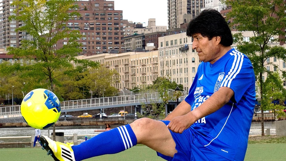 Evo Morales fútbol