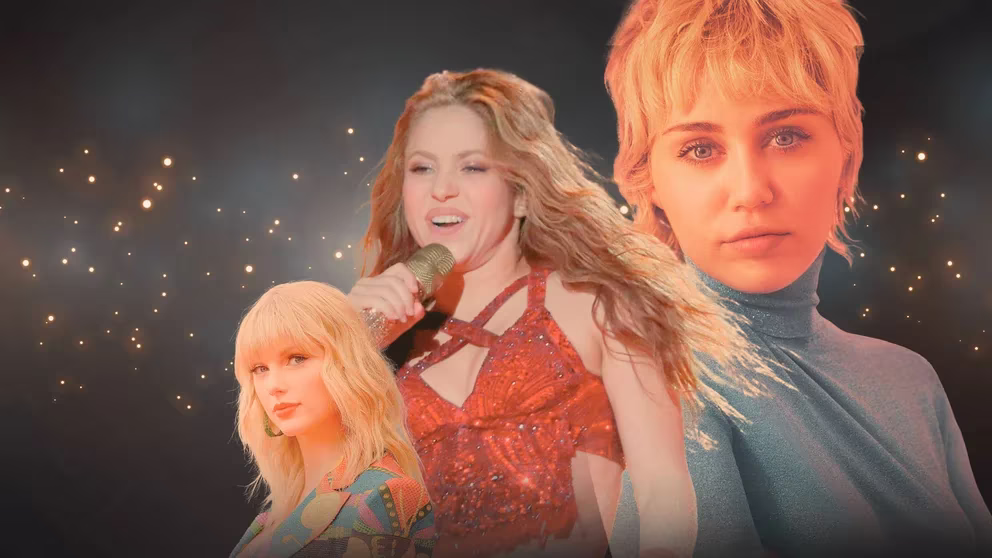 Tayor Swift Miley Cyrus Shakira